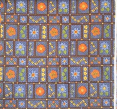 Debbie Mumm Fabric Cotton Hawaiian Blue Tropical Floral Hibiscus 108×44*3 YDS