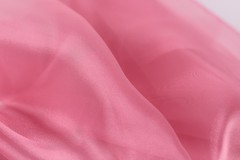 Fuchsia Crystal Organza Fabric by the Yard, Sheer Organza for Costumes and Decor
