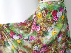 55” Wide Digitally Viscose Fabric Soft Dress Gown Robe Material Rayon Vintage