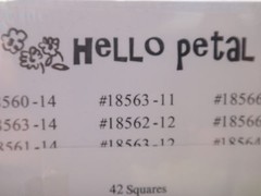 HELLO PETAL Charm Pack, Aneela Hoey, Factory Cut 42 Layers of 5″ x 5″
