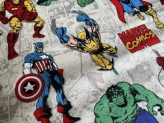 Super Hero Avengers Marvel Comics Fabric Mask Material 44”x36” 43
