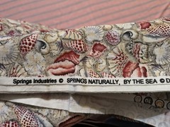 Large Seascape Ocean Nautical Theme Fabric 108 X 44 By The Sea See Pictures