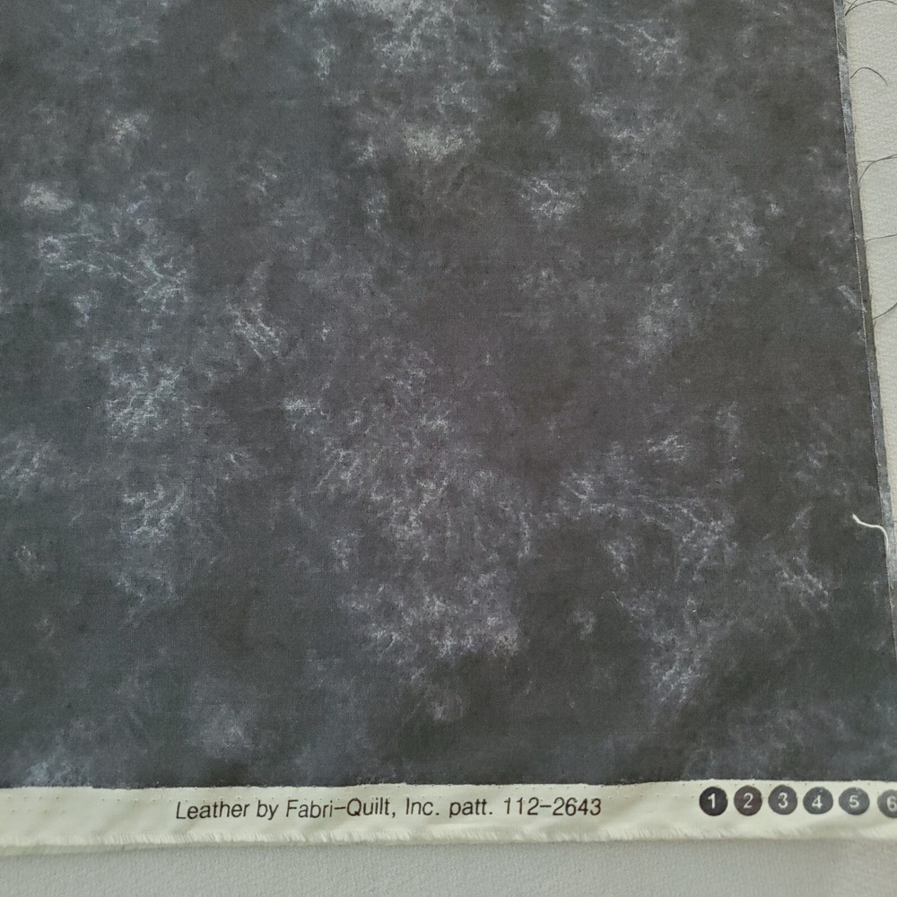 Vintage Fabri-Quilt Fabric Leather Series in Black 112-2643 Smokey Black 1.5 Yds