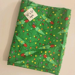Springs Creative Christmas Holiday Deer Party Lights Cloth Fabric, 42″x72″/ 2yds
