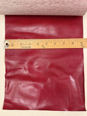 Vintage Roll of Red Vinyl Fabric – Over 40 Feet Long – 9″ wide -Repurpose Crafts