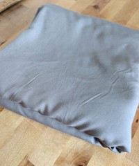 4.5 Yards of Gray Cotton Sateen Fabric – soft, prewashed, one cut, 44″ wide