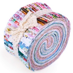 40 PCS Floral Jelly Roll Fabric Square Patchwork Sewing Cotton Quilt Strip
