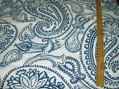 10 YDS LEE JOFA GROUNDWORKS PAISLEY FLOCK LINEN ITALY UPHOLSTERY FABRIC FOR LESS