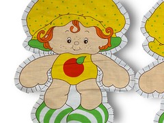 Vintage 1981 Strawberry Shortcake Apple Jack Fabric Cut & Sew Pillow Doll 16″