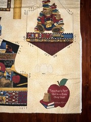 Child’s “Teacher’s Pet Vest” CUT & SEW Fabric Panel School Theme
