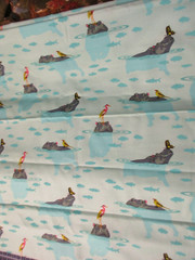 Tula Pink Cotton Fabric 1 Fat Quarter My Hippos Don’t Lie on Aqua 18″ x 21