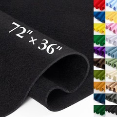 Black Fabric Sheet 72″ X 36″, 1.4mm Thick Large Soft Durable Flexible Craft F…