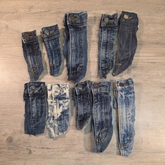 Denim Jean Waist Bands with Belt Loop for Crafts Sewing Accessories Pieces