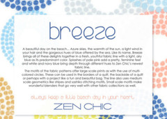 Moda BREEZE 1690 15 Cornflower Blue Circles ZEN CHIC Quilt Fabric
