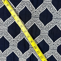 Blue and White Lattice Upholstery Fabric 3.5 yds Recover Sofa Chair Ottoman