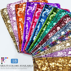 Flip Sequin Fabric by the Yard, 1 Yard, Rainbow + Silver | Flip Sequin, 0.2 Inch