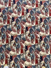Vintage Patriotic Fabric Vicky Howard By Art Makers “Victorian America” D#11173