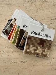 Knoll Century in Hazelnut, Teflon® fin, 12yrds,Update On Traditional Houndstooth