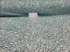 Mint 4 Way Stretch Nylon Spandex Mesh Sequin Embroidered Fabric “Spider Web” 
