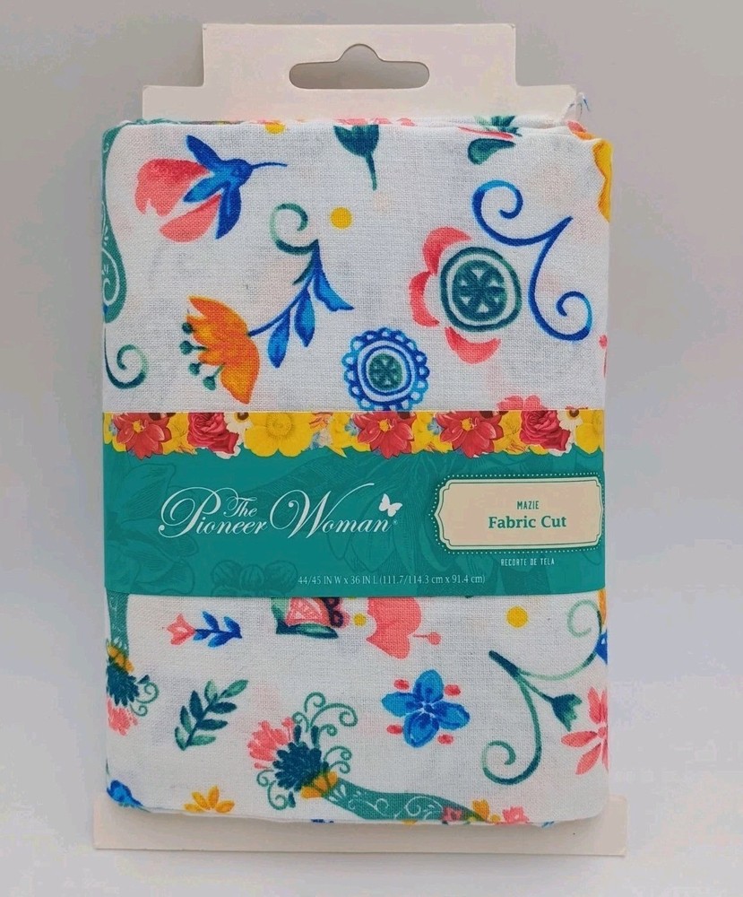 The Pioneer Woman 1 Yard Cotton Mazie Fabric 44/45″ x 36″ – New