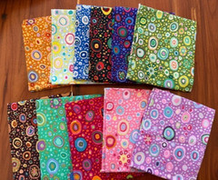 Kaffe Fassett Roman Glass Fabric – 11 Piece Fat Quarter Bundle by Free Spirit