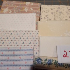 LOT OF 15 FAT QUARTERS COTTON FABRIC ASSTD COLORS & DESIGNS lot 27