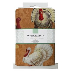 David Textiles 36x44in Cotton Turkey Thanksgiving Precut Sewing Craft Fabric