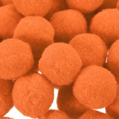 Pom Felt Balls Fabric 1cm 10mm Orange Yellow for Crafts Project DIY 100 Pcs