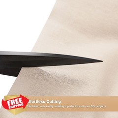 1 Yard Linen Rayon Fabric 5.6 oz Beige Blend by the Yard