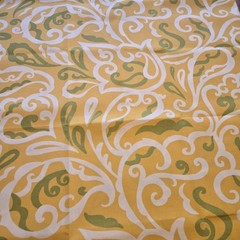 Solarium Paisley Swirl Fabric Richloom 43″L X 54″ W Yellow Green Outdoor Indoor