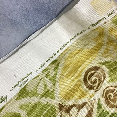 Waverly Williamsburg “Sheraton Ikat” Green Decorator Fabric 56″ x 6.5 yds
