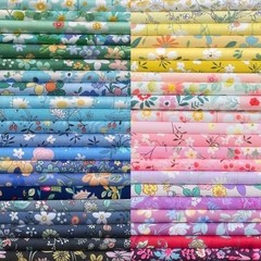 50 High-Quality 12×12 Floral Cotton Fat Quarters – Perfect for Unique DIY Crafts