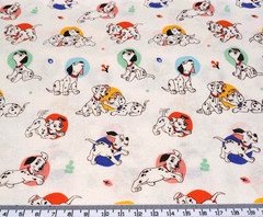 Disney 101 Dalmatians Woven Cotton Fabric, Sewing Quilting, Width 140cm (New)