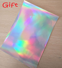 Transparent Iridescent PVC Sheet Cosplay Performance Accessories Holographic Wat