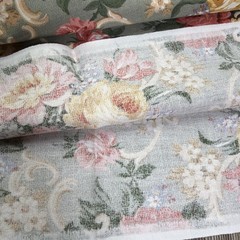 NEW Daisy Kingdom Grannies Roses Fabric 1997 Shabby Chic Floral 44×110 3 Yards