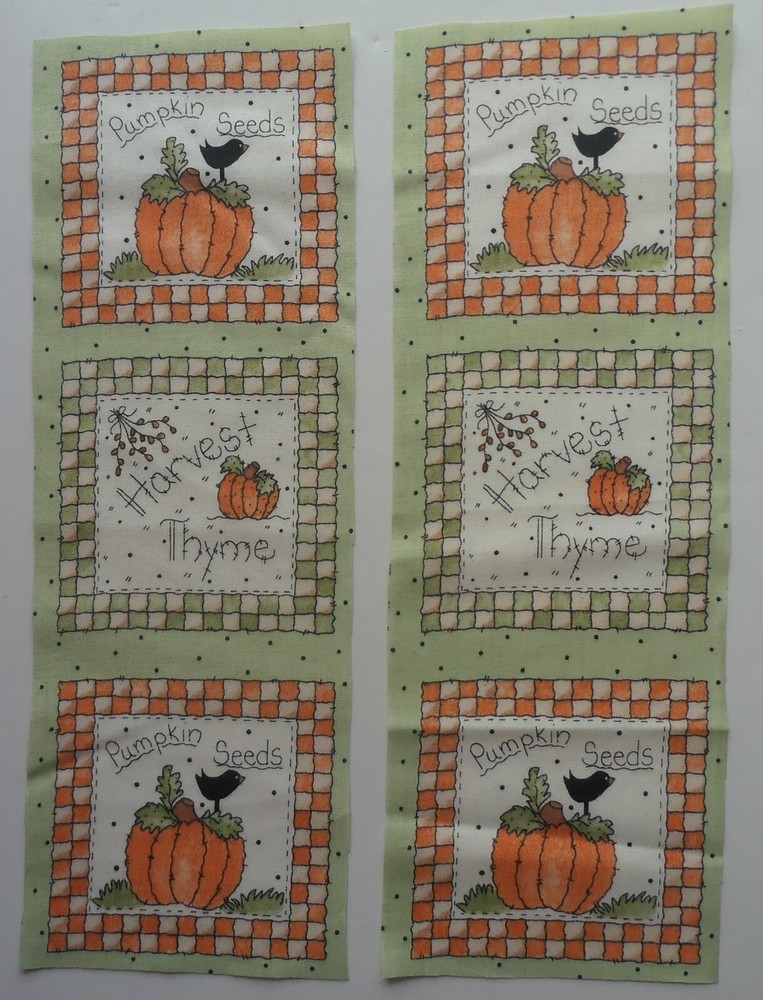 Cotton Fabric Group G – Top Square Harvest Thyme 2 Pieces 12 1/4″ L x 4″ W