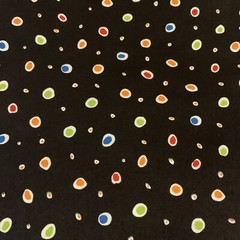 Polka Dot Fabric FQ By Jennifer Garant For Timeless Treasures Green Blue Black