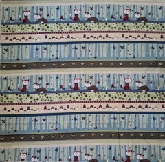 BTY x 56″ wide – “FOXIE FOX” – Stof Denmark Cotton Fabric Repeating Foxes Theme