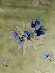 Paintbrush Studio Fabric, Cape Cod, Light Green, Floral, $8 Yd