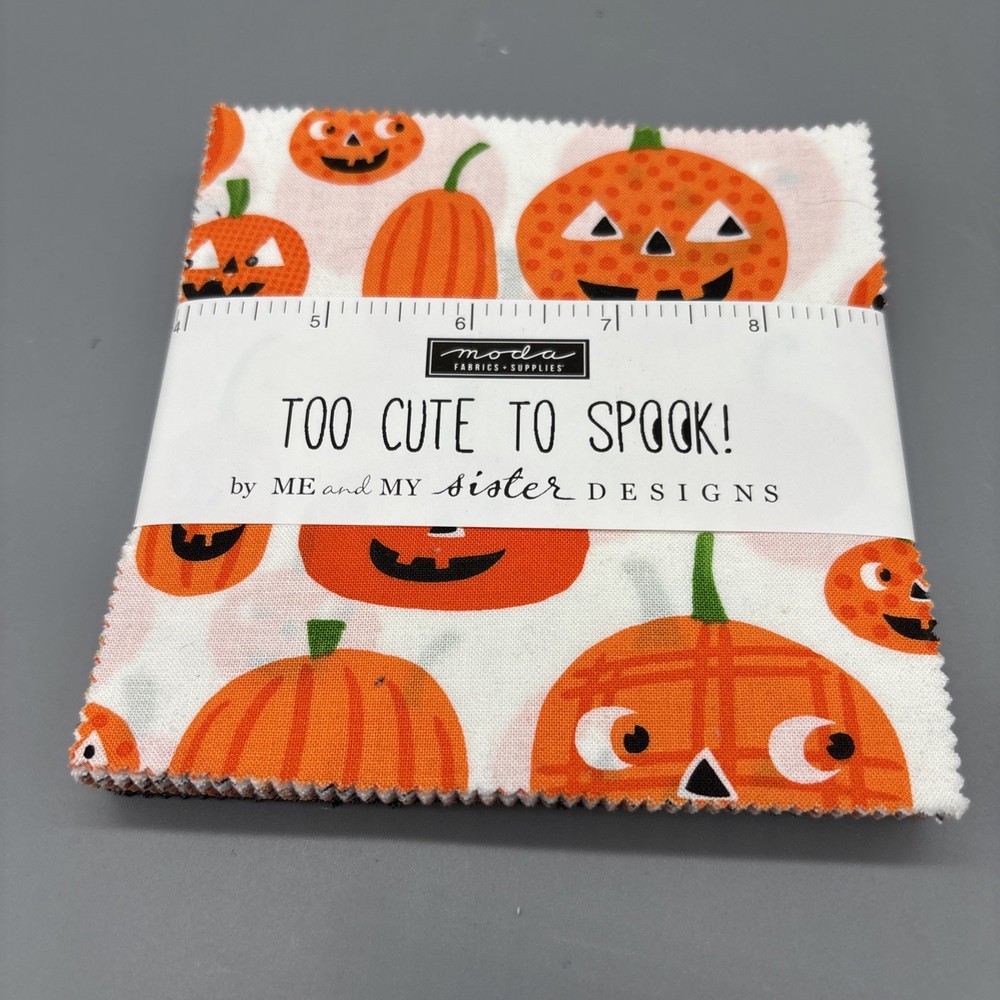 Moda TOO CUTE TO SPOOK Me & My Sister LAYER CAKE 42 5” Squares Quilting Fabric