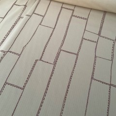 BEIGE JERSEY 60s INSPIRED ABSTRACT CHECK COTTON BLENDMADE IN ITALY FOR GUCCI A8