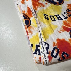 Houston Astros Tye Dye Cotton Fabric 1 Yard And 19 Inches