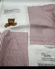 1- 60” Panels To Make TEDDY BEAR BOXER SHORTS WITH APPLIQUE – Size- S,M,L