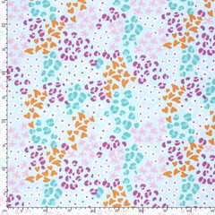 1 M X 1.50 M Cotton Jersey Colorful Flowers Fabric