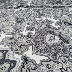 Quilting Fabric Sewing Craft Gray Paisley Waverly Inspirations 94″ x 45″