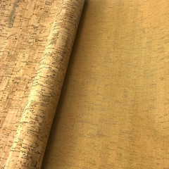 Thin Cork Fabric by the Yard Eco-Friendly Faux Leather Embellished Craft Fabric