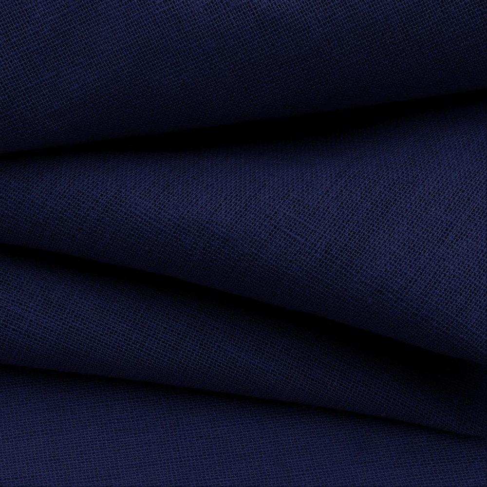 NSGZ Linen Fabric by The Yard, 61 Inch Wide Navy Blue Blend Cloth, 60% Linen …
