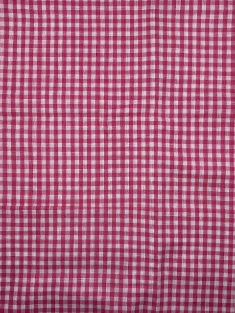 Pink Gingham Fabric Unbranded Cotton 34″ 2.75 Yards