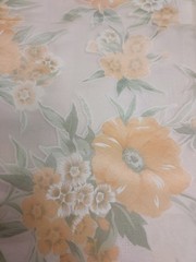 Polyester Organza Printed Fabric, $12/yd., 4yds.available