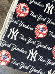 Fleece Fabric NY Yankees New York MLB Baseball 62 Inches Wide x 1.3 Yards